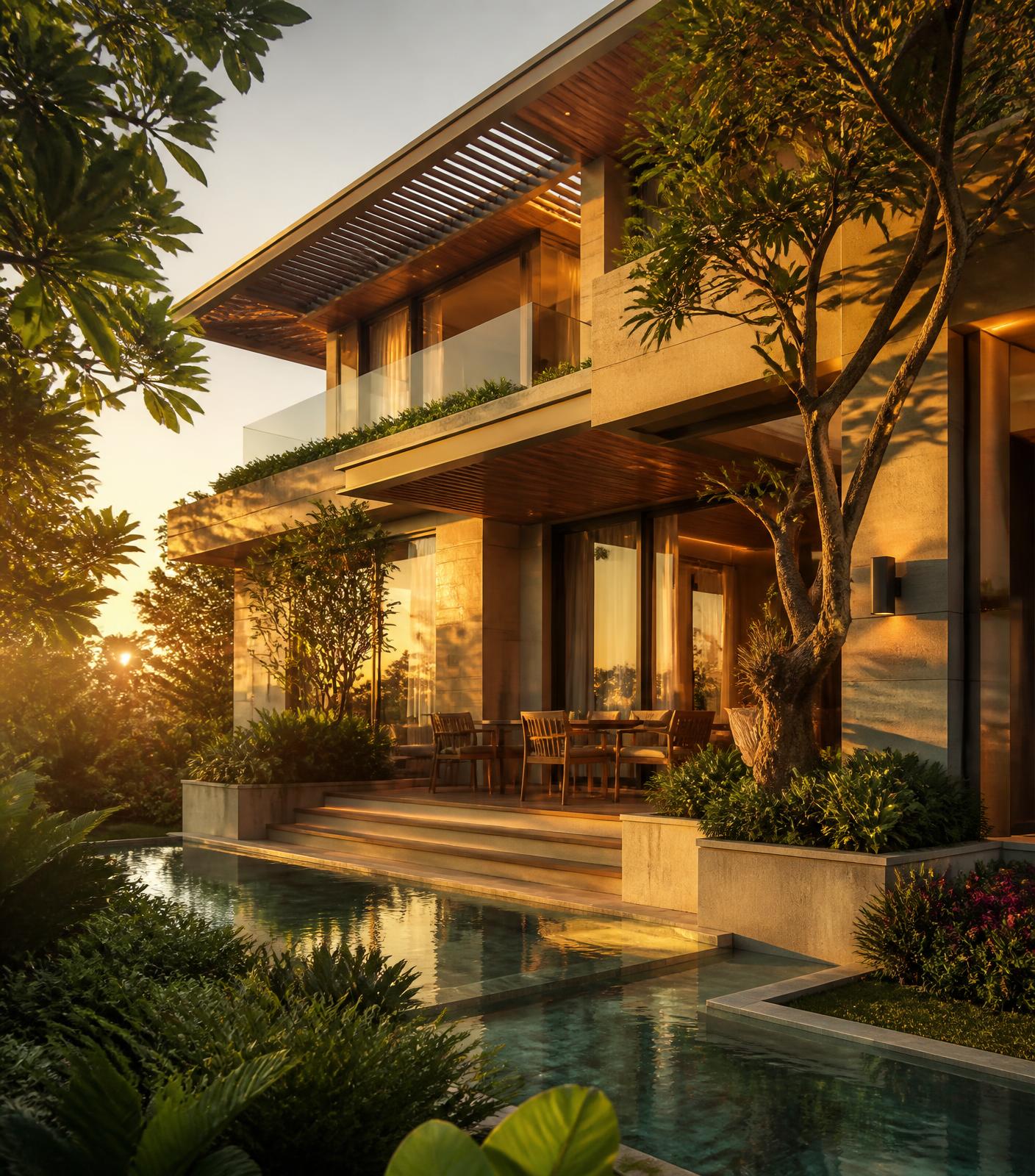 Biệt thự BK Villa với sân vườn ngập nắng